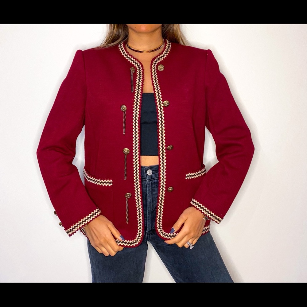 Vintage Red Blazer